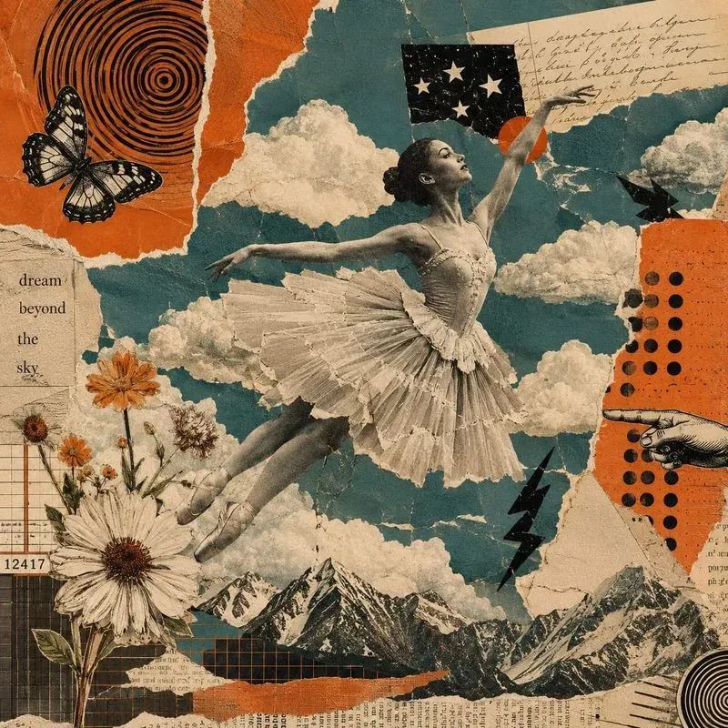 Vintage Torn Paper Collage Generator