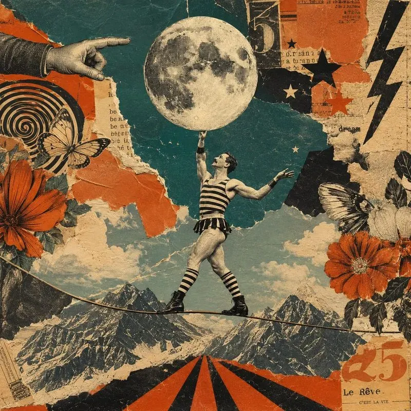 Vintage Torn Paper Collage Generator