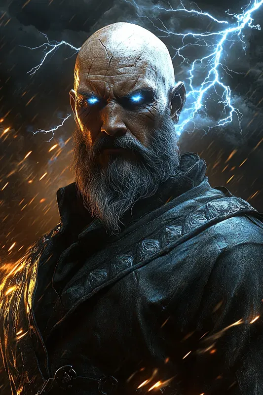 Arcane Storm Mage Fantasy Portraits