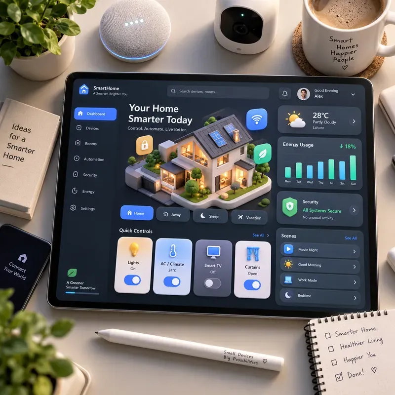 3D Claymorphic App Dashboard Mockups