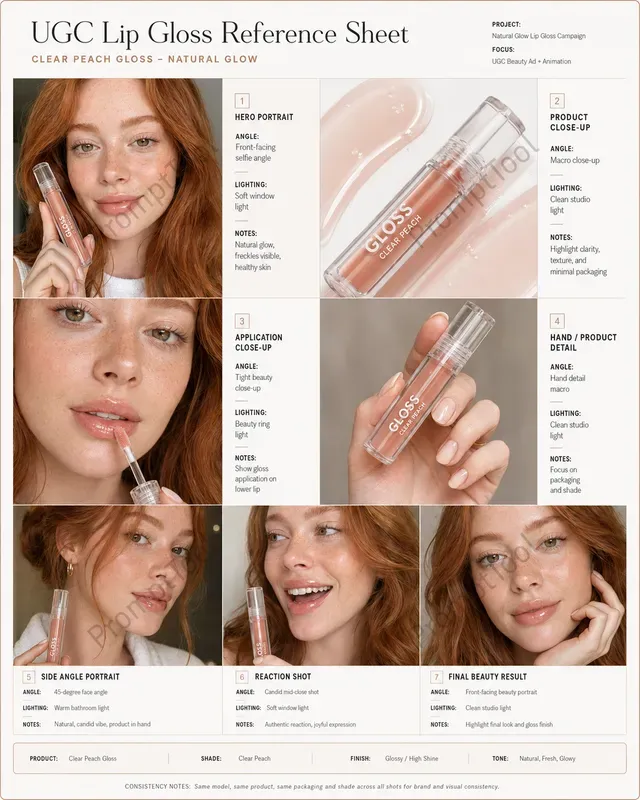 UGC Cosmetics Reference Sheets