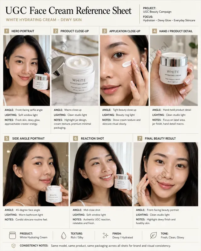 UGC Cosmetics Reference Sheets