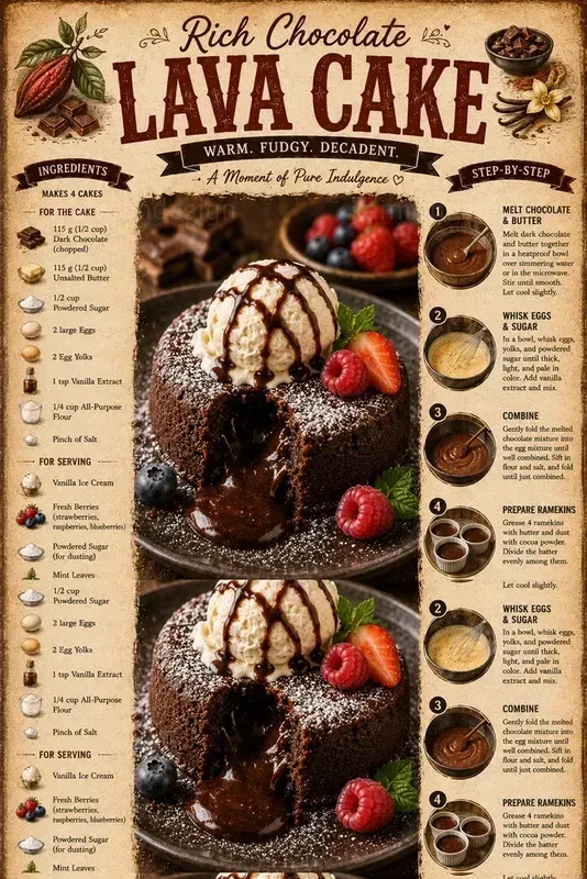 Vintage Recipe Infographic Posters