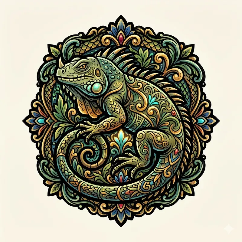 Whimsical Reptile Emblems