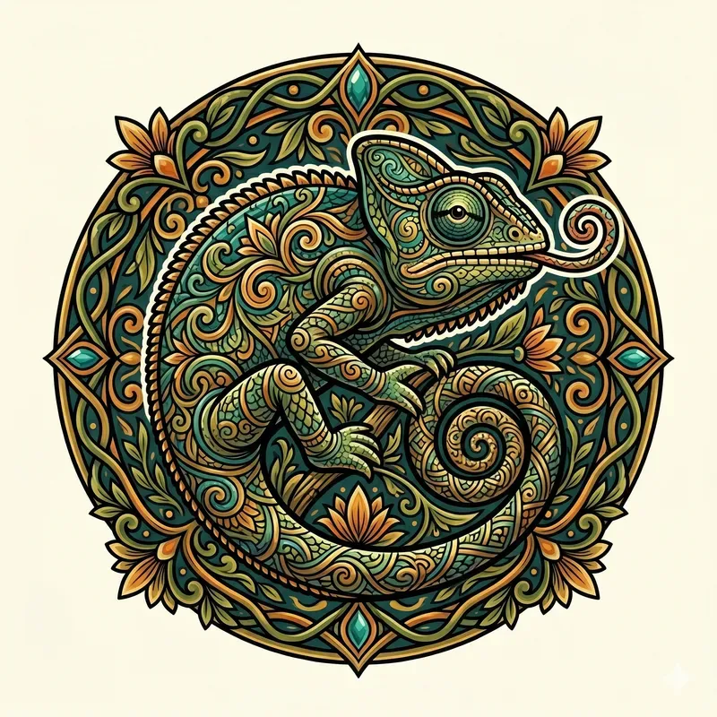 Whimsical Reptile Emblems
