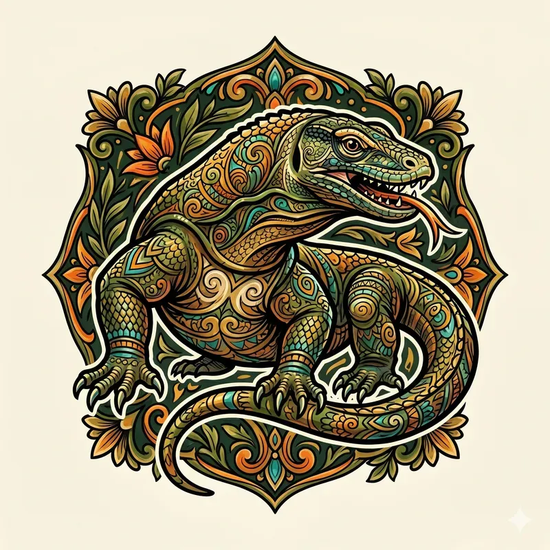 Whimsical Reptile Emblems
