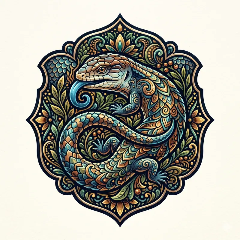 Whimsical Reptile Emblems