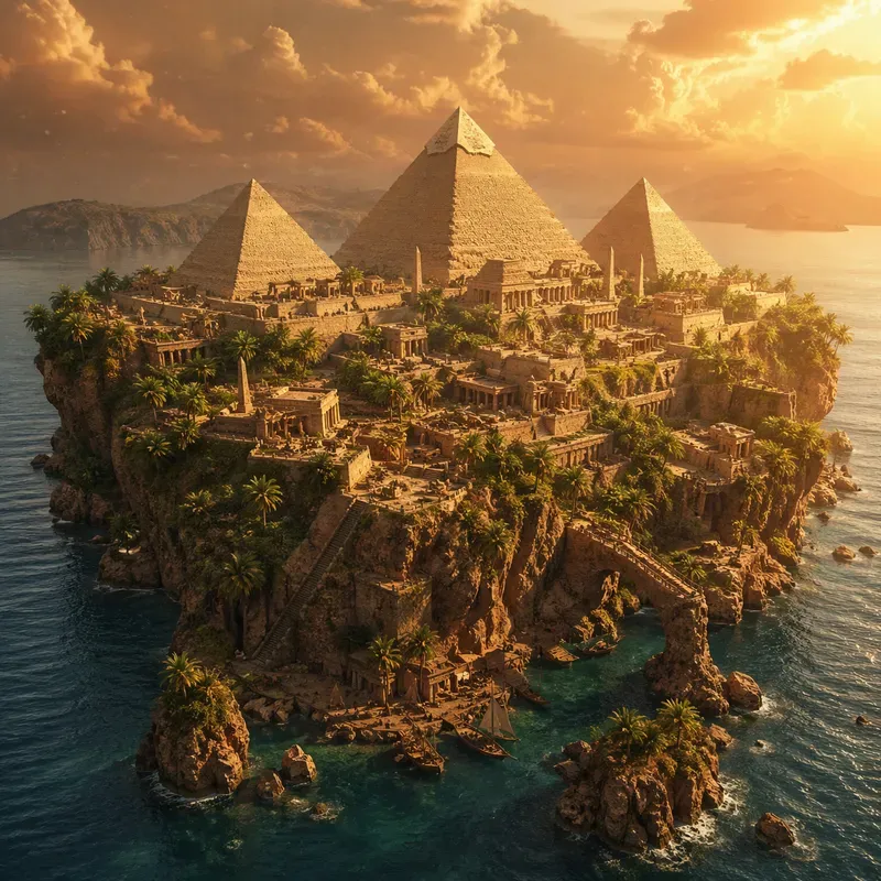 Miniature Landmark Island Worlds