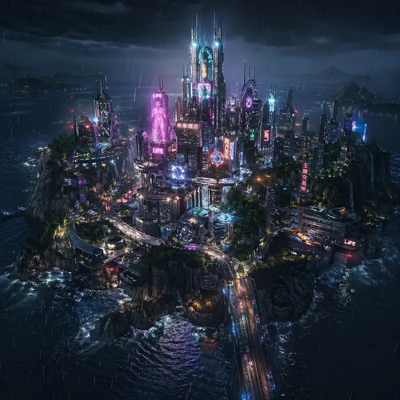 Miniature Landmark Island Worlds