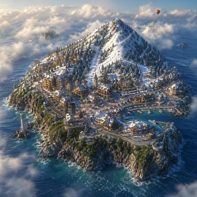 Miniature Landmark Island Worlds