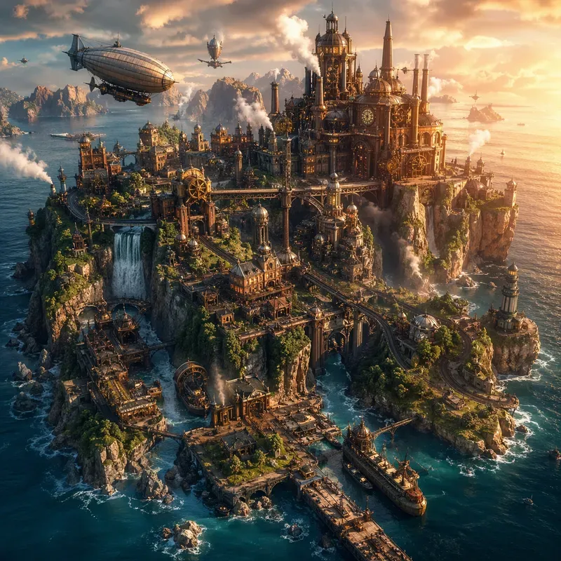 Miniature Landmark Island Worlds