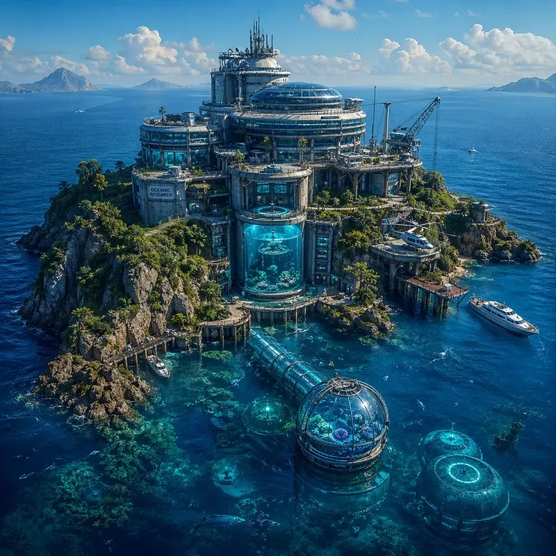 Miniature Landmark Island Worlds