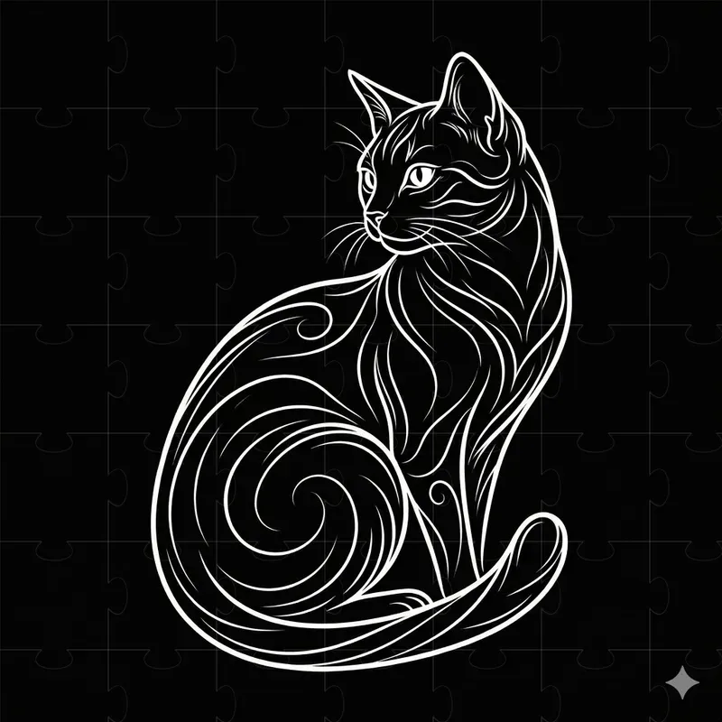 White Line Art For Engraving
