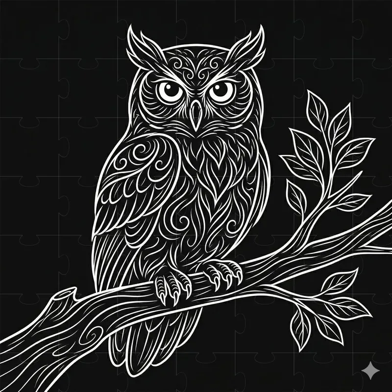 White Line Art For Engraving