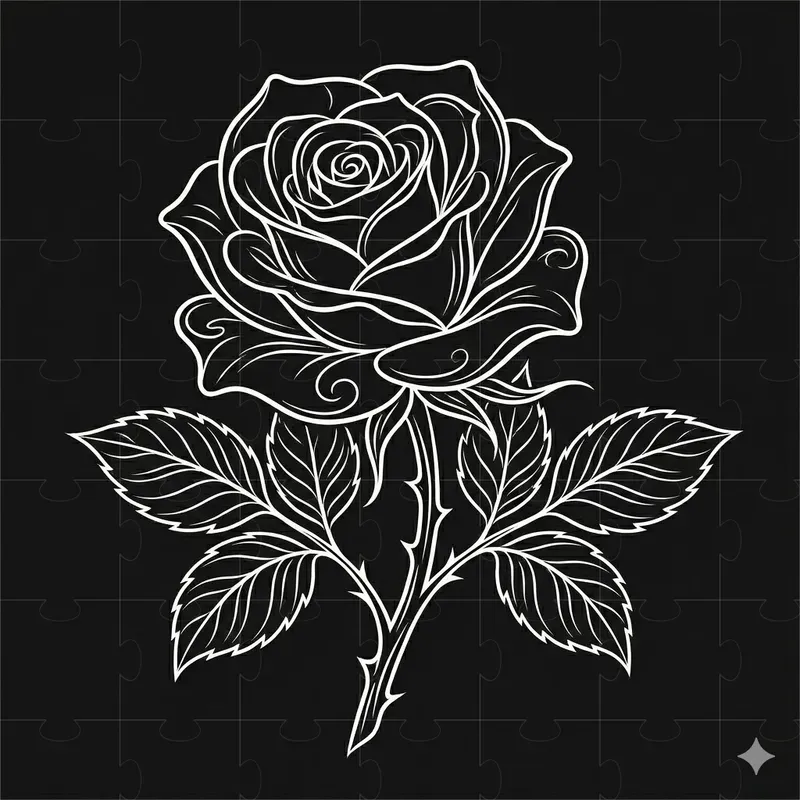 White Line Art For Engraving