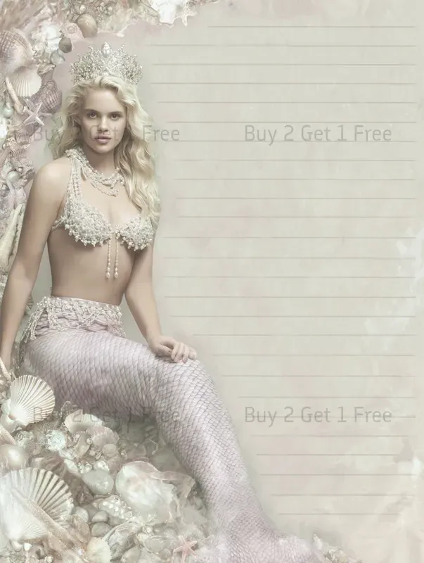 Mothers Day Mermaid Plain Papers