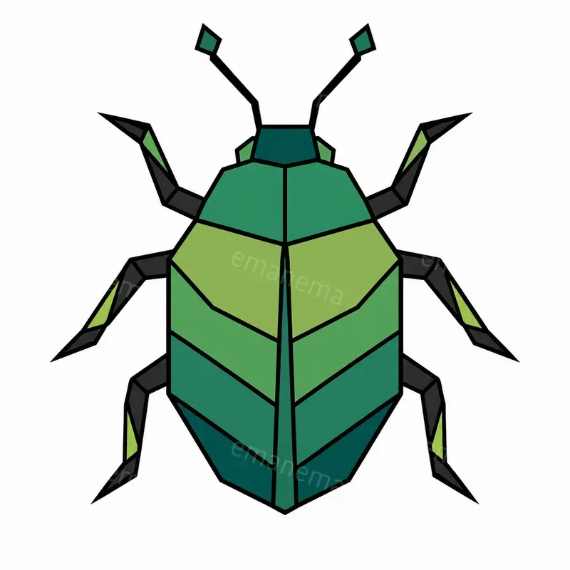 Geometric Vector Insect Icons