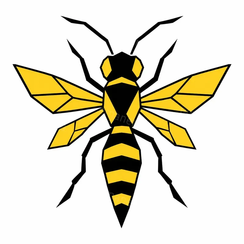 Geometric Vector Insect Icons