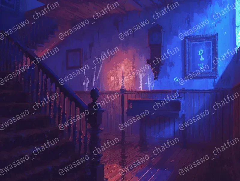 1990s Horror Sound Novel Backgrounds