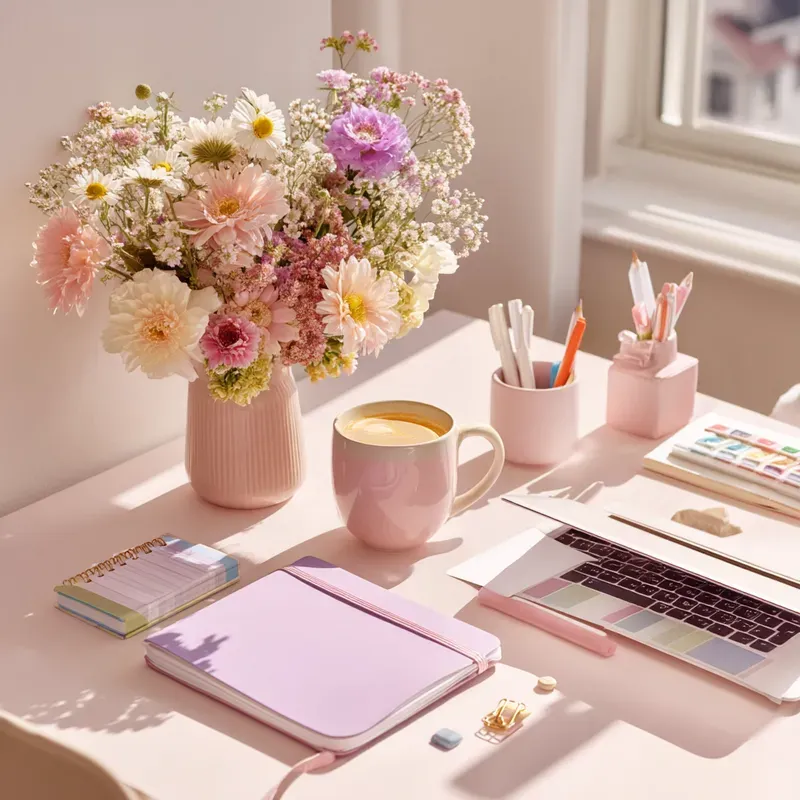 Playful Feminine Workspaces
