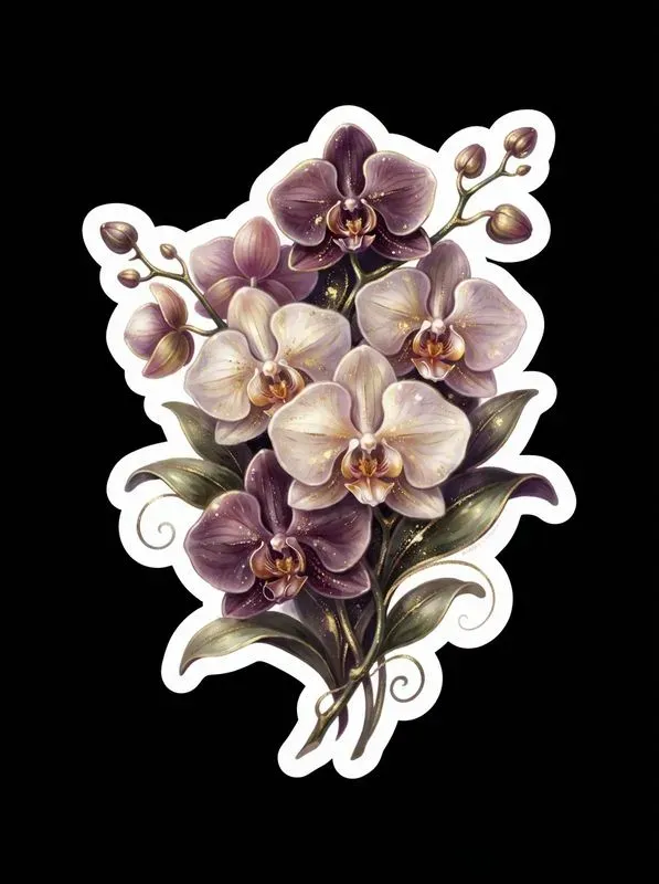 Luxury Goldfleck Painterly Stickers