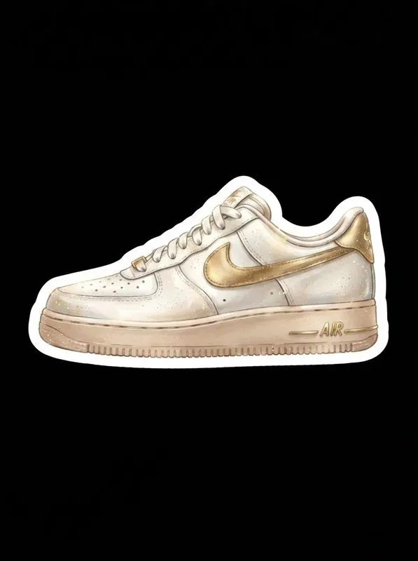 Luxury Goldfleck Painterly Stickers