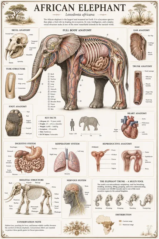 Animal Anatomy Infographics
