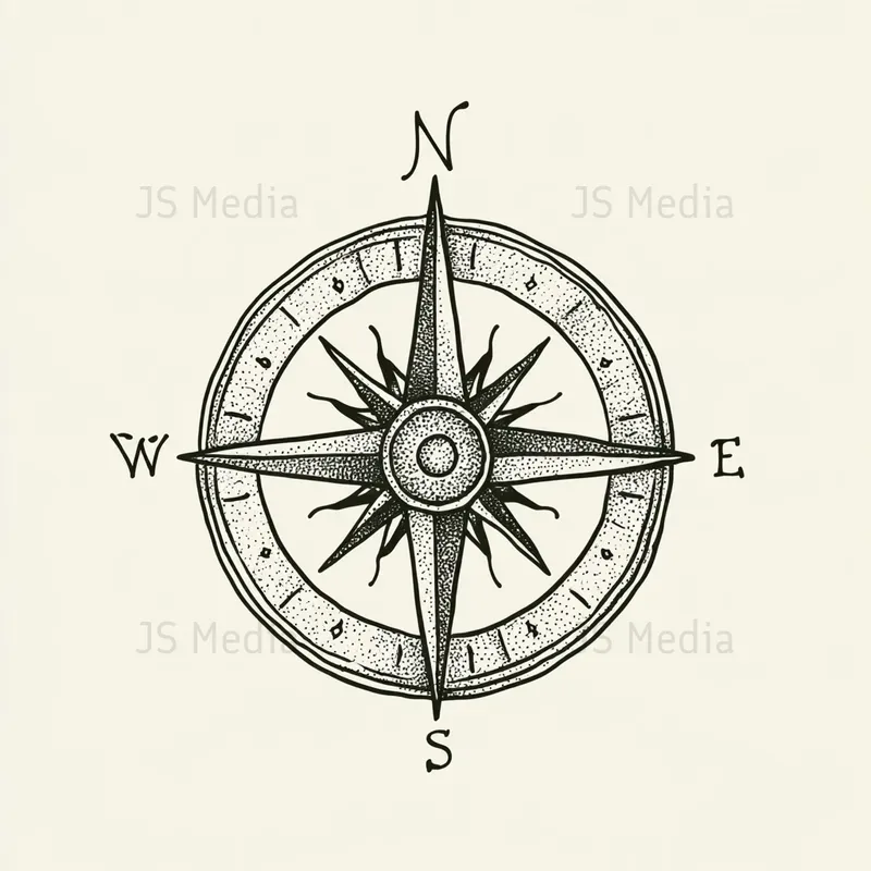 Handdrawn Nautical Tattoo Flash Icons