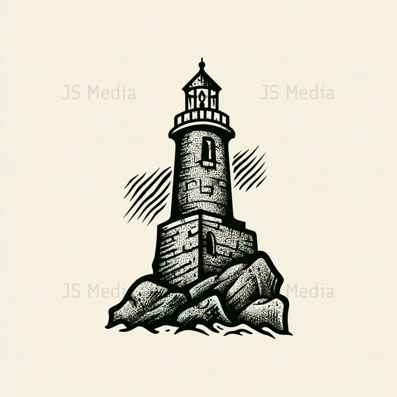 Handdrawn Nautical Tattoo Flash Icons