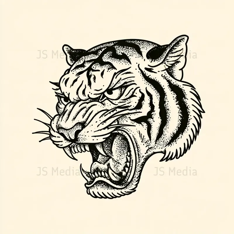 Handdrawn Nautical Tattoo Flash Icons