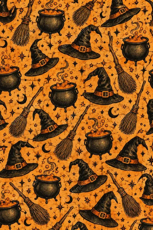Halloween Seamless Pattern Designs