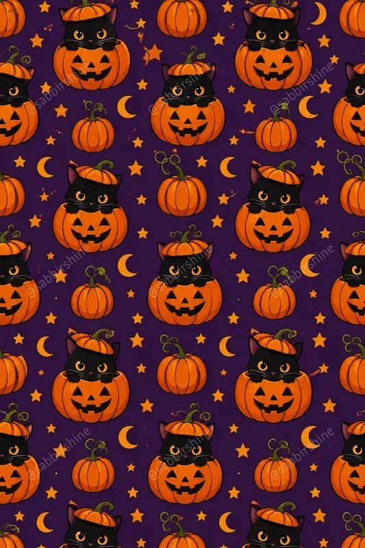 Halloween Seamless Pattern Designs