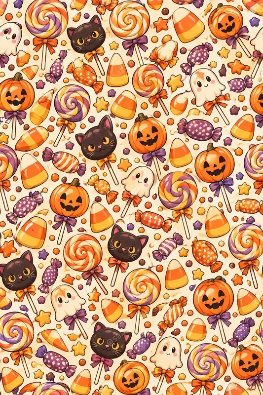 Halloween Seamless Pattern Designs