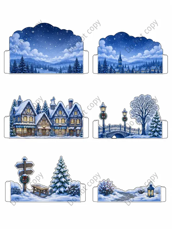 Pop Up Card Cutout Sheets