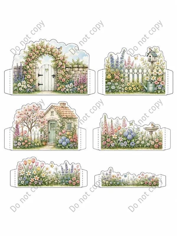 Pop Up Card Cutout Sheets