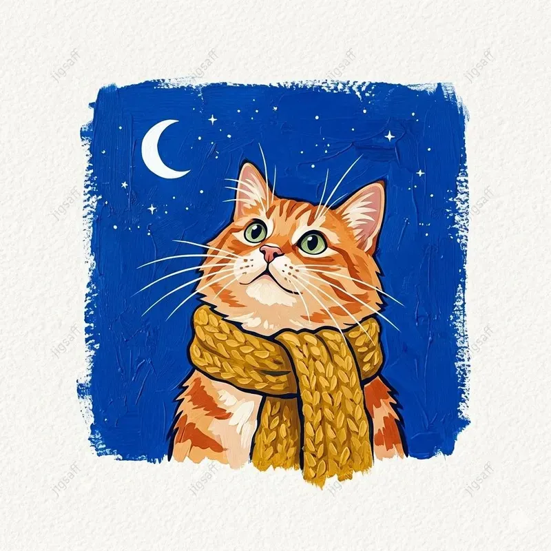 Whimsical Festive Pet Acrylic Vignettes