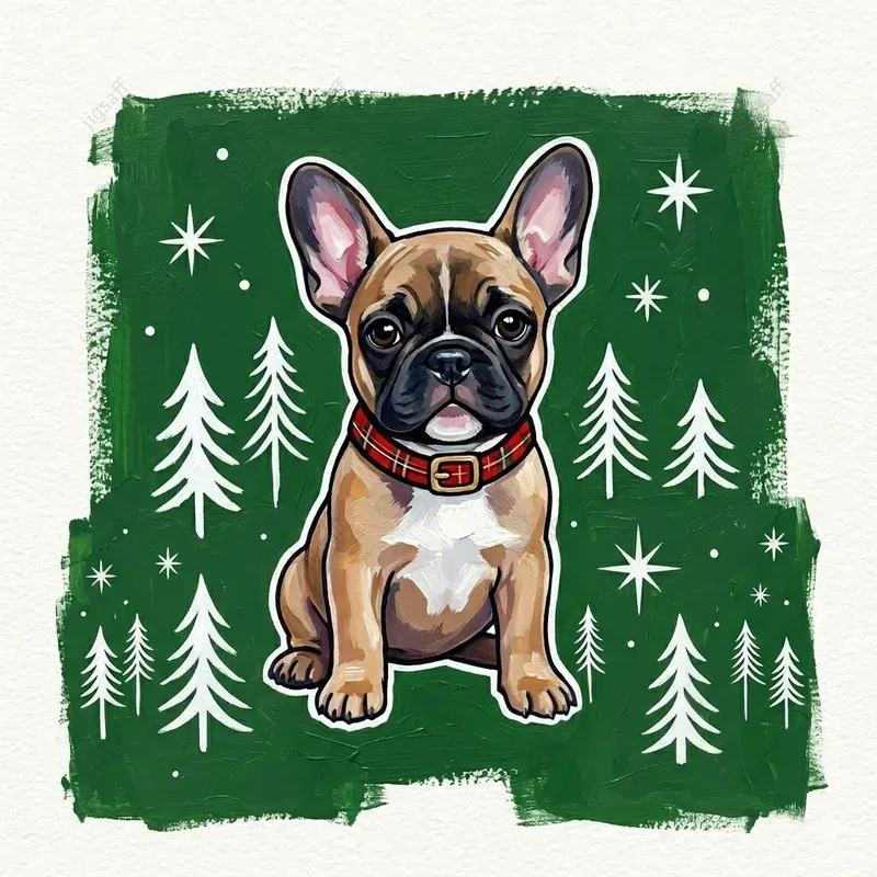 Whimsical Festive Pet Acrylic Vignettes