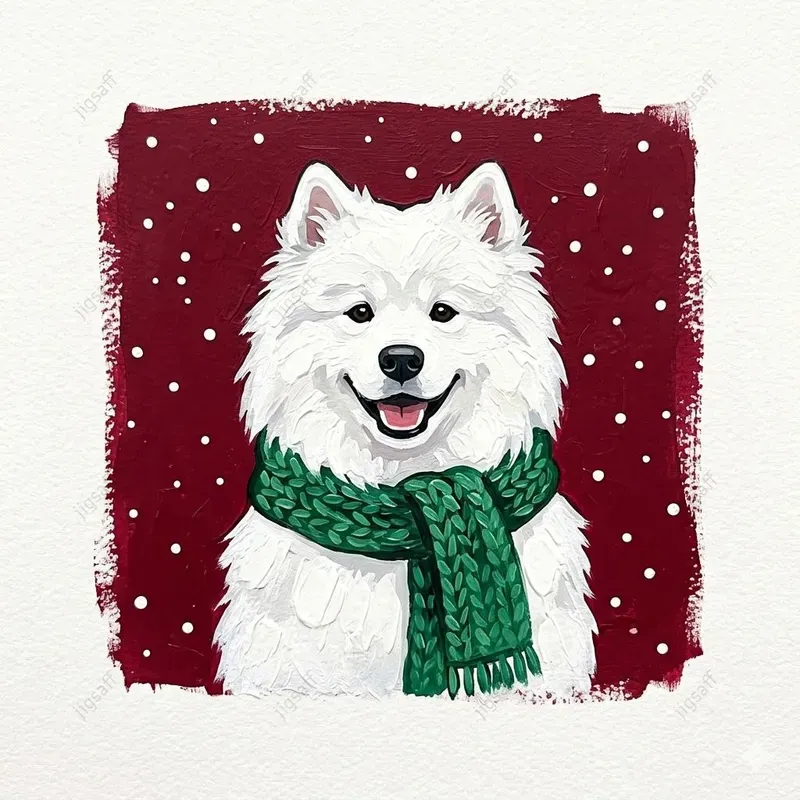 Whimsical Festive Pet Acrylic Vignettes