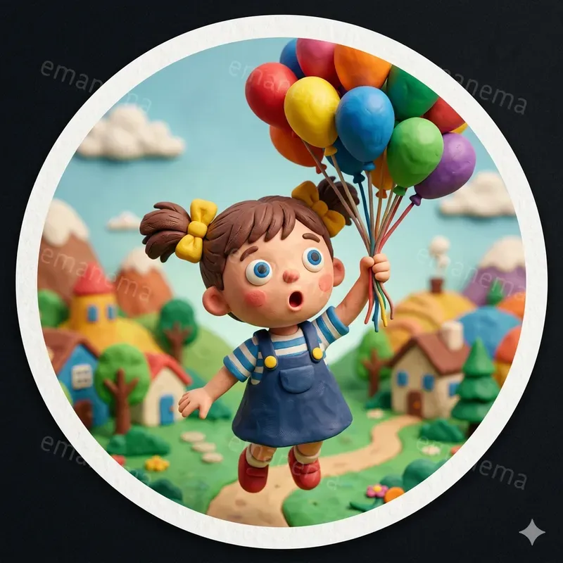 Clay Animation Style Stickers