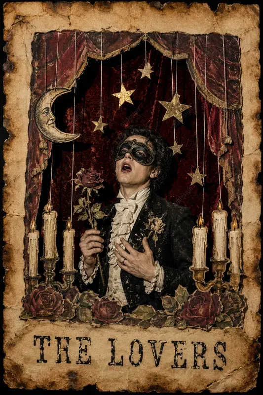 Retro Tarot Card Diorama Collages