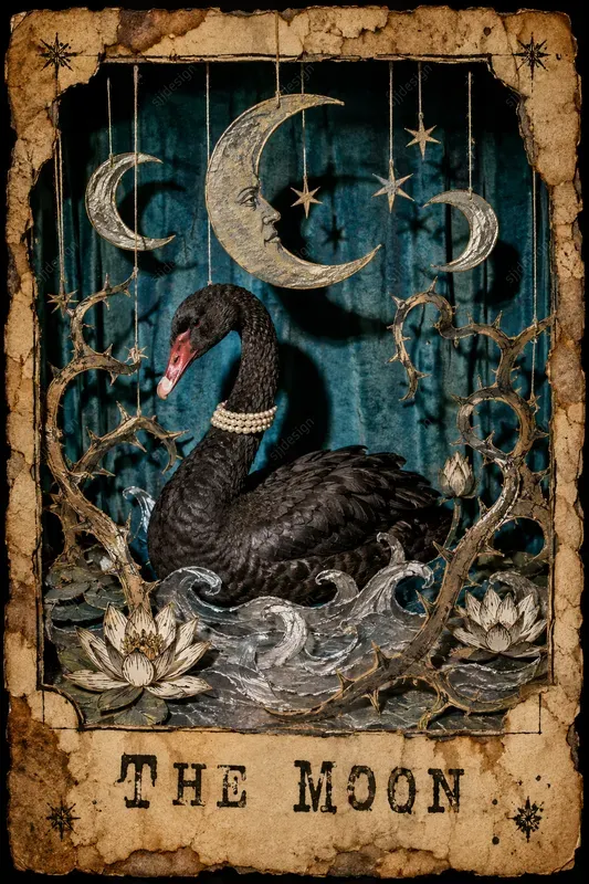 Retro Tarot Card Diorama Collages