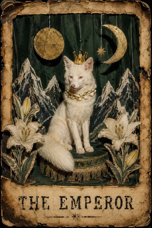 Retro Tarot Card Diorama Collages
