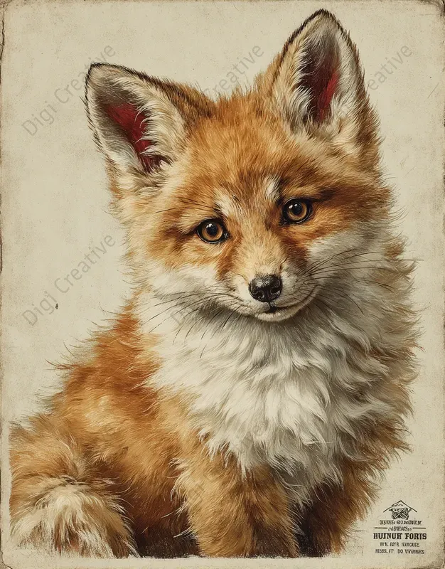 Vintage Crayon Animal Posters