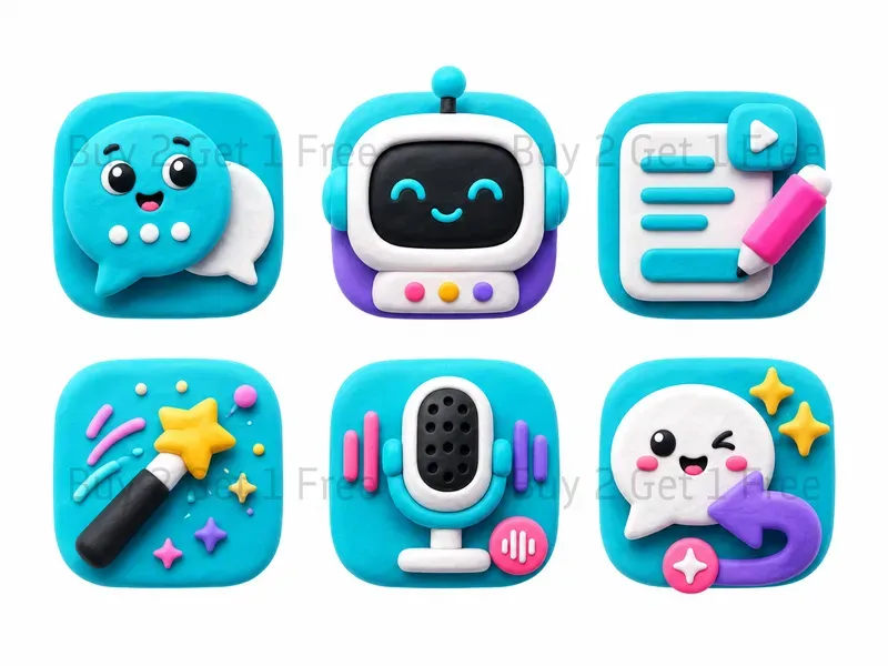 Cute App Mobile Icon Sets