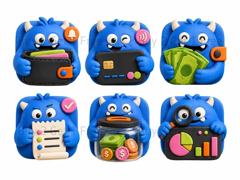 Cute App Mobile Icon Sets