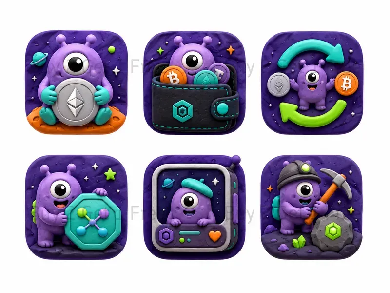 Cute App Mobile Icon Sets