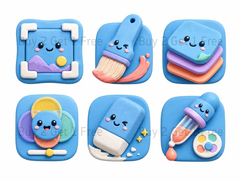 Cute App Mobile Icon Sets