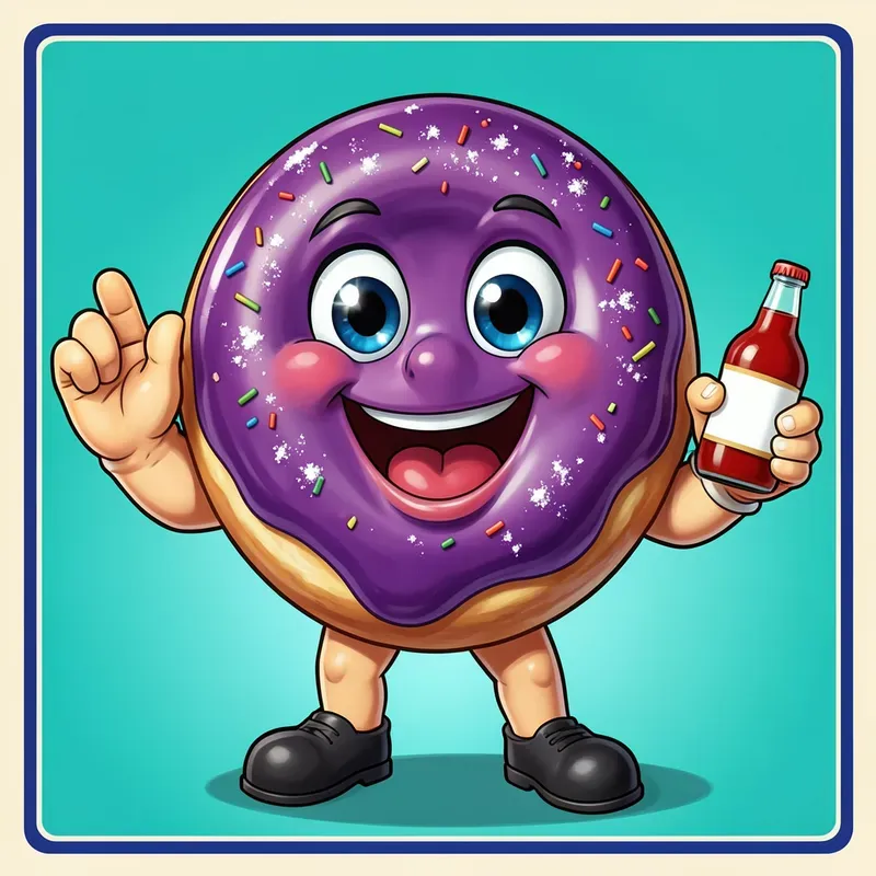 Retro Food Mascot Posters