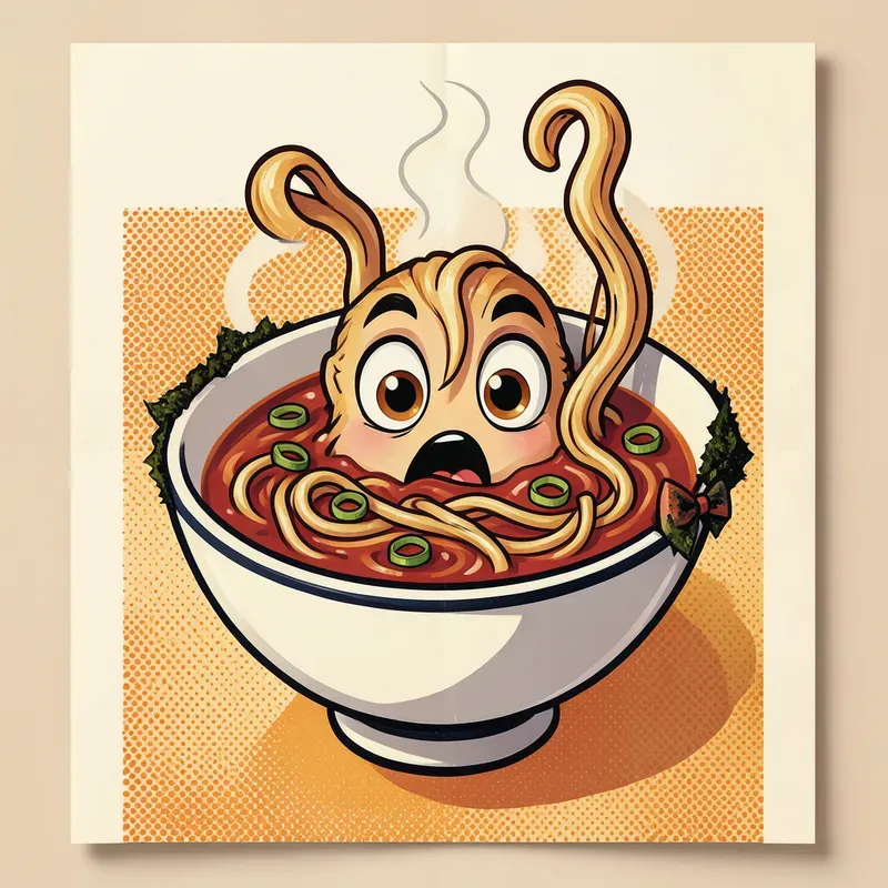 Retro Food Mascot Posters