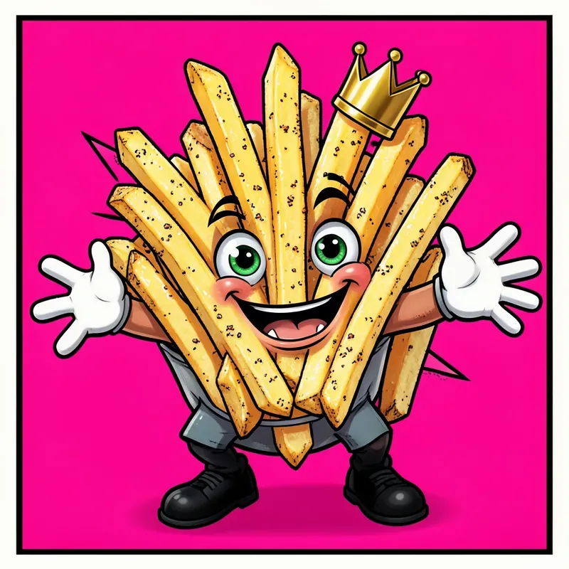 Retro Food Mascot Posters